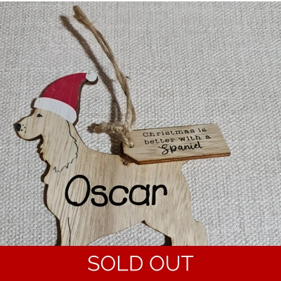 Personalised Wooden Christmas Tree Decorations. Childrens Stocking Filler Present. Personalised Snow